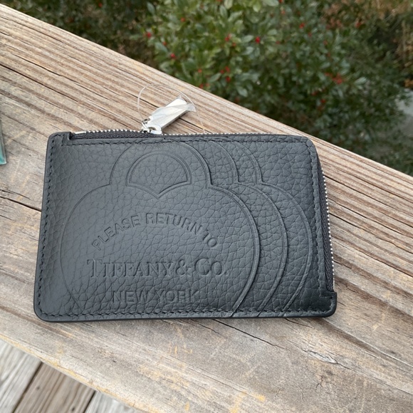 Tiffany & Co. Black Leather Card Holder - Picture 9 of 9